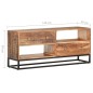 vidaXL Mobile Porta TV 120x30x50 cm in Legno di Acacia Grezzo vidaXL Mobile Porta TV 120x30x50 cm in Legno di Acacia Grezzo