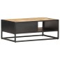 vidaXL Tavolino con Anta Intagliata 90x55x36 cm Legno di Mango Grezzo vidaXL Tavolino con Anta Intagliata 90x55x36 cm Legno di Mango Grezzo