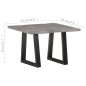vidaXL Tavolino da Caffè con Bordi Vivi 60x60x40 cm in Massello Acacia vidaXL Tavolino da Caffè con Bordi Vivi 60x60x40 cm in Massello Acacia