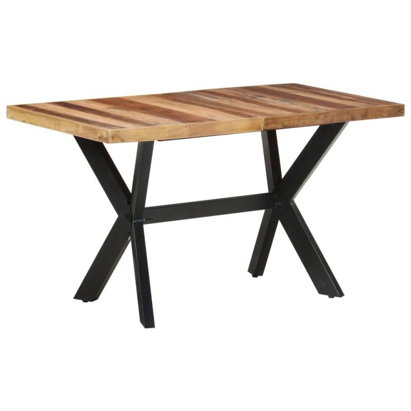 vidaXL Tavolo da Pranzo 140x70x75 cm Legno Massello con Finitura Miele vidaXL Tavolo da Pranzo 140x70x75 cm Legno Massello con Finitura Miele