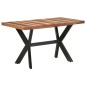 vidaXL Tavolo da Pranzo 140x70x75 cm Legno Massello con Finitura Miele vidaXL Tavolo da Pranzo 140x70x75 cm Legno Massello con Finitura Miele