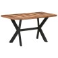vidaXL Tavolo da Pranzo 140x70x75 cm Legno Massello con Finitura Miele vidaXL Tavolo da Pranzo 140x70x75 cm Legno Massello con Finitura Miele