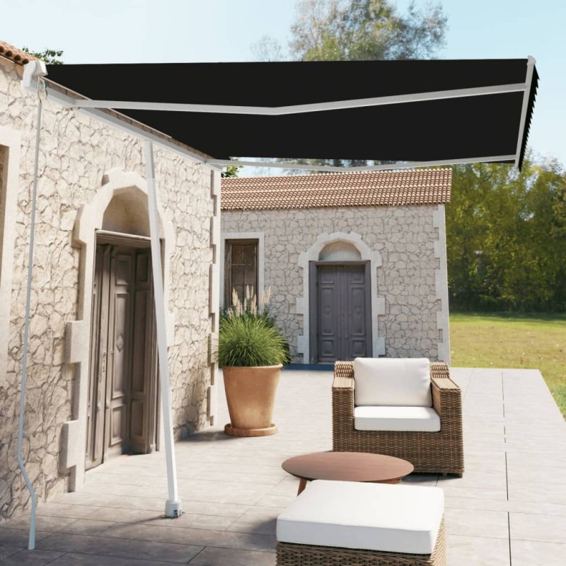 Tenda da Sole Retrattile Manuale 300x250 cm Antracite Tenda da Sole Retrattile Manuale 300x250 cm Antracite