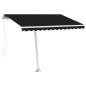 Tenda da Sole Retrattile Manuale 300x250 cm Antracite Tenda da Sole Retrattile Manuale 300x250 cm Antracite