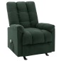 vidaXL Poltrona Massaggiante Reclinabile Verde Scuro in Tessuto vidaXL Poltrona Massaggiante Reclinabile Verde Scuro in Tessuto