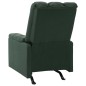 vidaXL Poltrona Massaggiante Reclinabile Verde Scuro in Tessuto vidaXL Poltrona Massaggiante Reclinabile Verde Scuro in Tessuto