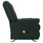vidaXL Poltrona Massaggiante Reclinabile Verde Scuro in Tessuto vidaXL Poltrona Massaggiante Reclinabile Verde Scuro in Tessuto