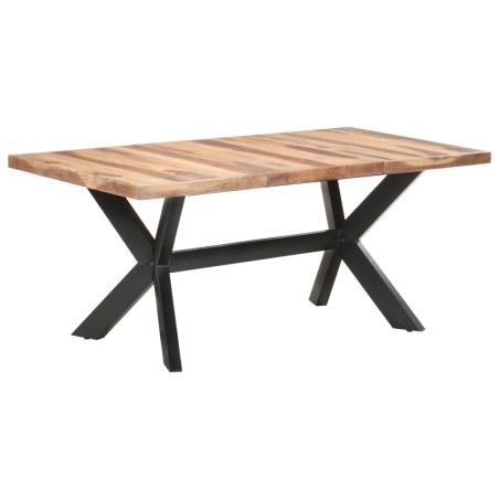 vidaXL Tavolo da Pranzo 180x90x75 cm Legno Massello con Finitura Miele