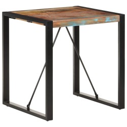 vidaXL Tavolo da Pranzo 70x70x75 cm in Legno Massello di Recupero