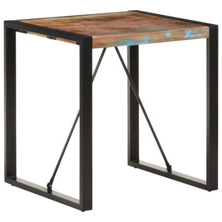 vidaXL Tavolo da Pranzo 70x70x75 cm in Legno Massello di Recupero