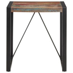 vidaXL Tavolo da Pranzo 70x70x75 cm in Legno Massello di Recupero