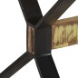 vidaXL Tavolo da Pranzo 160x80x76 cm in Legno Massello di Recupero