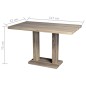 vidaXL Tavolo da Pranzo in MDF Imitazione Rovere vidaXL Tavolo da Pranzo in MDF Imitazione Rovere
