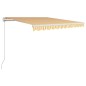 Tenda da Sole Retrattile Manuale 300x250 cm Gialla e Bianca Tenda da Sole Retrattile Manuale 300x250 cm Gialla e Bianca