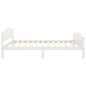 vidaXL Giroletto Bianco in Legno Massello di Pino 120x200 cm vidaXL Giroletto Bianco in Legno Massello di Pino 120x200 cm
