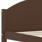 vidaXL Giroletto senza Materasso Marrone Scuro 120x200 cm Legno Pino vidaXL Giroletto senza Materasso Marrone Scuro 120x200 cm Legno Pino