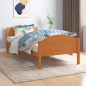 vidaXL Giroletto Marrone Miele in Legno Massello di Pino 100x200 cm