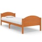 vidaXL Giroletto Marrone Miele in Legno Massello di Pino 90x200 cm