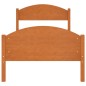 vidaXL Giroletto Marrone Miele in Legno Massello di Pino 90x200 cm