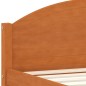 vidaXL Giroletto Marrone Miele in Legno Massello di Pino 90x200 cm