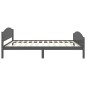 vidaXL Giroletto senza Materasso Grigio Scuro 120x200 cm Legno Pino vidaXL Giroletto senza Materasso Grigio Scuro 120x200 cm Legno Pino