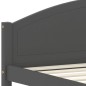 vidaXL Giroletto senza Materasso Grigio Scuro 120x200 cm Legno Pino vidaXL Giroletto senza Materasso Grigio Scuro 120x200 cm Legno Pino