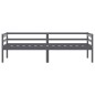 vidaXL Giroletto Grigio Scuro in Legno Massello di Pino 90x200 cm vidaXL Giroletto Grigio Scuro in Legno Massello di Pino 90x200 cm