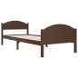 vidaXL Giroletto Marrone Scuro in Legno Massello di Pino 90x200 cm vidaXL Giroletto Marrone Scuro in Legno Massello di Pino 90x200 cm