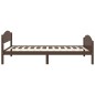 vidaXL Giroletto Marrone Scuro in Legno Massello di Pino 90x200 cm vidaXL Giroletto Marrone Scuro in Legno Massello di Pino 90x200 cm