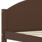 vidaXL Giroletto Marrone Scuro in Legno Massello di Pino 90x200 cm vidaXL Giroletto Marrone Scuro in Legno Massello di Pino 90x200 cm