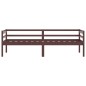 vidaXL Giroletto Marrone Scuro in Legno Massello di Pino 90x200 cm vidaXL Giroletto Marrone Scuro in Legno Massello di Pino 90x200 cm