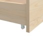 vidaXL Giroletto con Cassetti in Legno Massello di Pino 90x200 cm