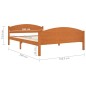 vidaXL Giroletto Marrone Miele in Legno Massello di Pino 160x200 cm vidaXL Giroletto Marrone Miele in Legno Massello di Pino 160x200 cm