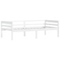 vidaXL Giroletto Bianco in Legno Massello di Pino 90x200 cm vidaXL Giroletto Bianco in Legno Massello di Pino 90x200 cm