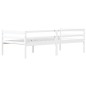 vidaXL Giroletto Bianco in Legno Massello di Pino 90x200 cm vidaXL Giroletto Bianco in Legno Massello di Pino 90x200 cm