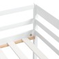 vidaXL Giroletto Bianco in Legno Massello di Pino 90x200 cm vidaXL Giroletto Bianco in Legno Massello di Pino 90x200 cm