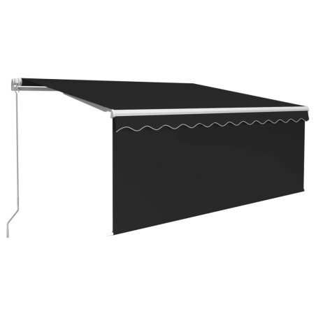 Tenda da Sole Retrattile Manuale con Parasole 3x2,5m Antracite