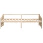 vidaXL Divano Letto a 3 Posti in Legno Massello di Pino 90x200cm vidaXL Divano Letto a 3 Posti in Legno Massello di Pino 90x200cm