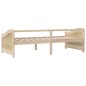 vidaXL Divano Letto a 3 Posti in Legno Massello di Pino 90x200cm vidaXL Divano Letto a 3 Posti in Legno Massello di Pino 90x200cm