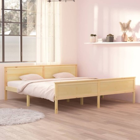 vidaXL Giroletto in Legno Massello di Pino 200x200 cm