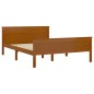 vidaXL Giroletto Marrone Miele in Legno Massello di Pino 160x200 cm vidaXL Giroletto Marrone Miele in Legno Massello di Pino 160x200 cm