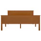 vidaXL Giroletto Marrone Miele in Legno Massello di Pino 160x200 cm vidaXL Giroletto Marrone Miele in Legno Massello di Pino 160x200 cm