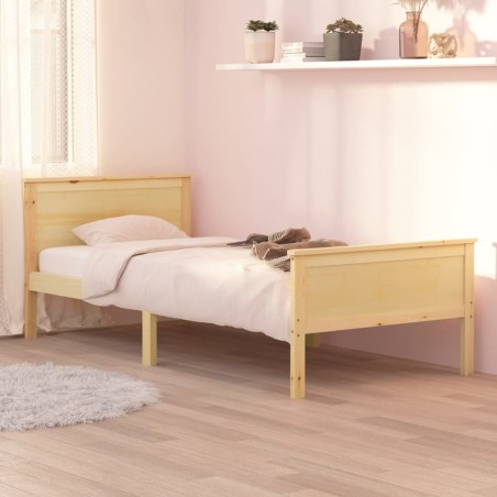 vidaXL Giroletto in Legno Massello di Pino 100x200 cm