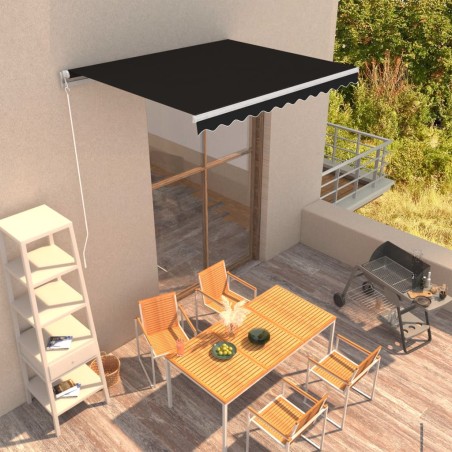 Tenda da Sole Retrattile Manuale 300x250 cm Antracite
