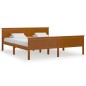 vidaXL Giroletto Marrone Miele in Legno Massello di Pino 180x200 cm vidaXL Giroletto Marrone Miele in Legno Massello di Pino 180x200 cm