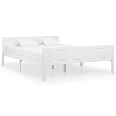 vidaXL Giroletto Bianco in Massello di Pino 160x200 cm