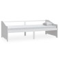 vidaXL Divano Letto a 3 Posti Bianco Legno Massello di Pino 90x200cm