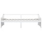 vidaXL Divano Letto a 3 Posti Bianco Legno Massello di Pino 90x200cm