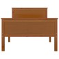 vidaXL Giroletto Marrone Miele in Legno Massello di Pino 100x200 cm vidaXL Giroletto Marrone Miele in Legno Massello di Pino 100x200 cm