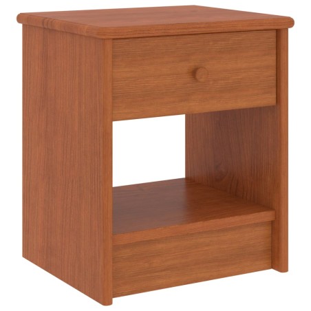 vidaXL Comodino Marrone Miele 35x30x40 cm in Legno Massello di Pino